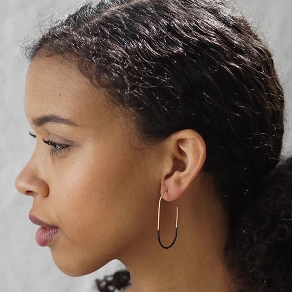 Baleen Jewelry Dipped Tulip Hoops